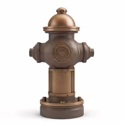 an old fashioned fire hydrant stands on a stand
