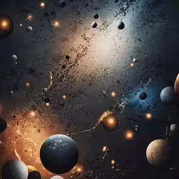 planets with their own light spots in the sky