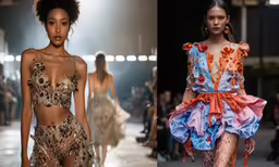 models present the latest fashion from each of the shows at the show
