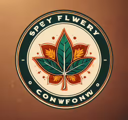 this is a picture of the logo of an eatery,a logo that reads sleepy flower conwd on the front of it