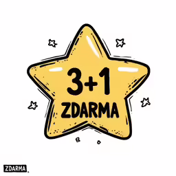 a star with the words 3 and 1 on it