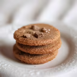 three cookies stacked on top of each other