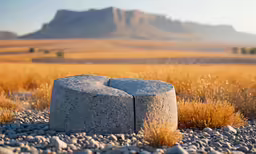 an outdoor sculpture in the middle of a field