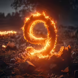 the ring of fire is illuminated over some rocks