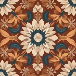 an oriental wallpaper pattern in brown and white