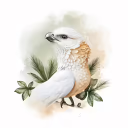 a white bird perched on top of a tree