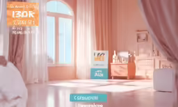 an image of a bedroom that is bright and beautiful