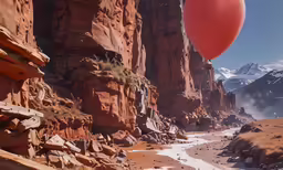 a mountain with some snow covered mountains