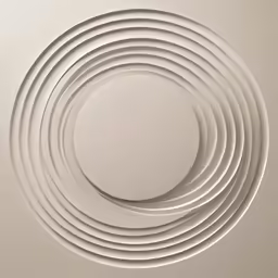 a circular shaped object on the wall