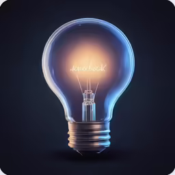 a close up of a bright glowing light bulb
