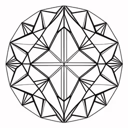 the geometric black and white pattern is a symbol of creativity,the geometric design used to be a coloring book