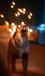 there is a small stuffed animal standing by itself