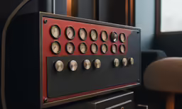 an old fashioned clock displayed in a home