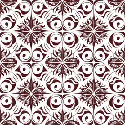 a black and white background with a design of intersecting circles,seamless pattern with wavy and flower designs,a red and white wallpaper with abstract pattern,a brown and white pattern in square format,a white and red pattern of wavy shapes