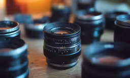 a few different lens lenses laying next to each other