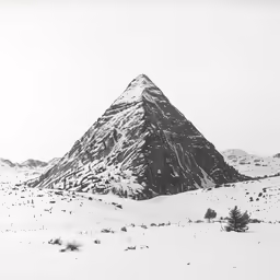 the top of a mountain is surrounded by snow