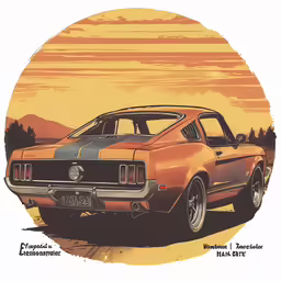 an old car is shown with a sky background