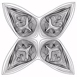 black and white ornamental patterns on paper