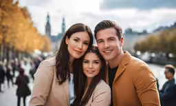 there are two people posing for a picture