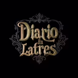 a black background with the words diario la larras in gold lettering