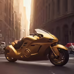 a motorcycle with the front wheel slightly lifted down