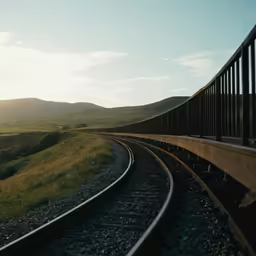 a train track in the middle of nowhere
