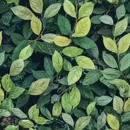 a close up of the leaves of a tree