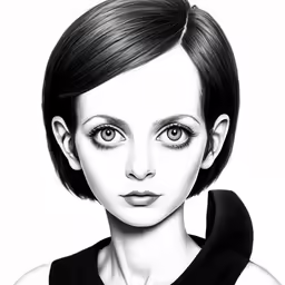 a girl is shown in this black and white photograph