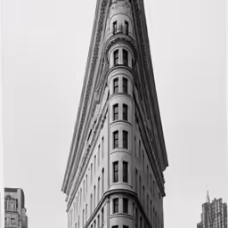 there is a very large building on the side of this street