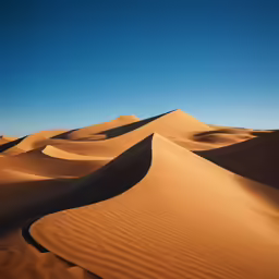 a very large sand dune with some very long ridges