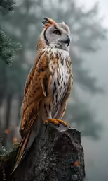 a bird sitting on top of a tree branch