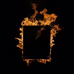 orange and red fire being viewed from below