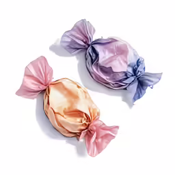a couple of bows sitting on top of a white table
