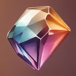 multicolored diamond hanging on a string