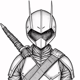 an image of a knight with horns in his hand