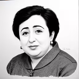 black and white photograph of a woman with eyes wide open