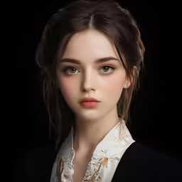 a woman in a white shirt and black blazer