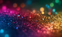 a blurry image of small round objects
