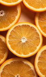 a bunch of orange slices laying next to each other