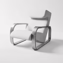 the chair is shaped like a reclining