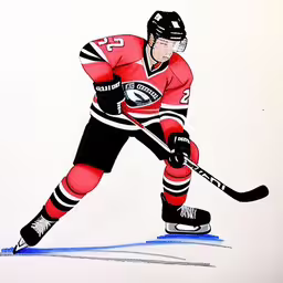 a picture of the hockey player on the ice