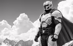 the star wars film character is posed for his official costume
