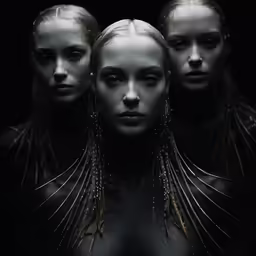 a group of beautiful blonde women with the image looking at the camera