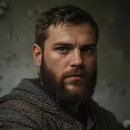this is a young man with an intense look