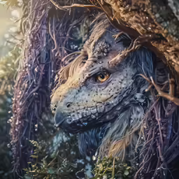 a close up shot of a very strange creature