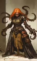 a woman is standing with her arms stretched out