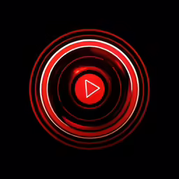 an abstract image with a play button in the middle