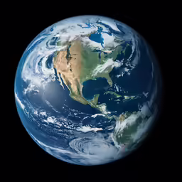 a picture of the earth as it is showing from space