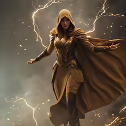 the character wonder in a digital painting