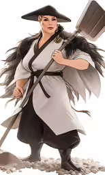 a cartoon illustration of a woman dressed as a pirate